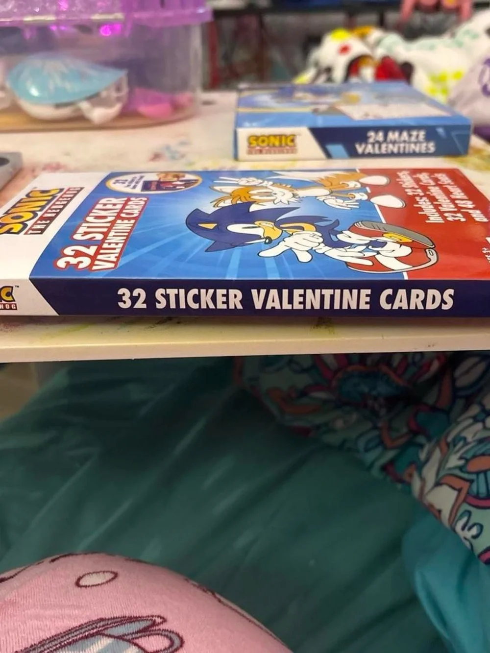 Sonic the Hedgehog 32 Sticker Valentine Cards